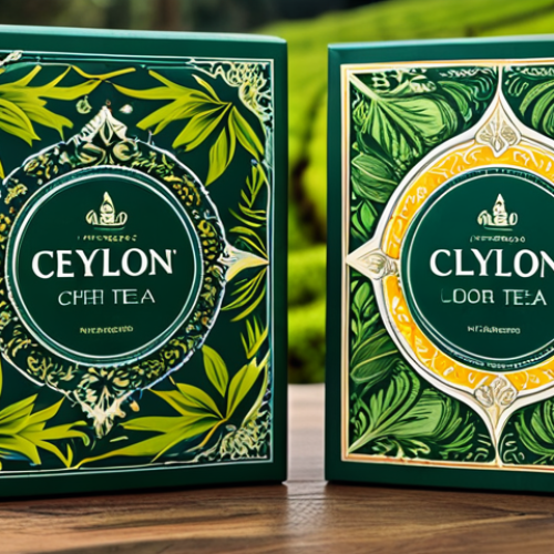Ceylon Tea Packaging**

"Close-up shot of beautifully designed packaging for Ceylon tea, showcasing traditional Sri Lankan motifs. The packaging features elegant fonts in both English and Russian. Background: A lush tea plantation in the highlands. fully clothed, safe for work, appropriate content, professional product photography, high quality."

**